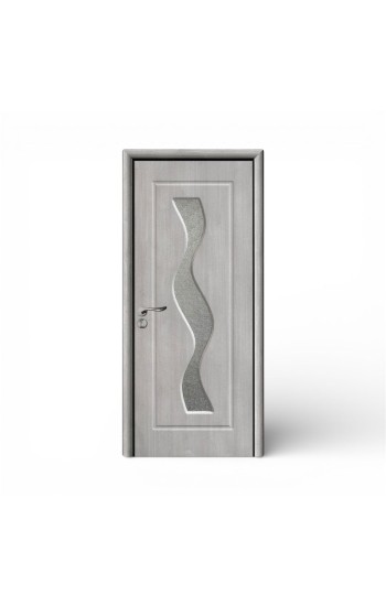 Usa de interior din mdf,gri deschis, K011-S1, Reversibilă