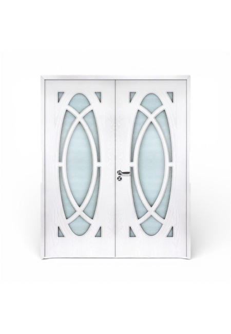 Usa de interior DUBLA, alb, K099-S1, 203x146