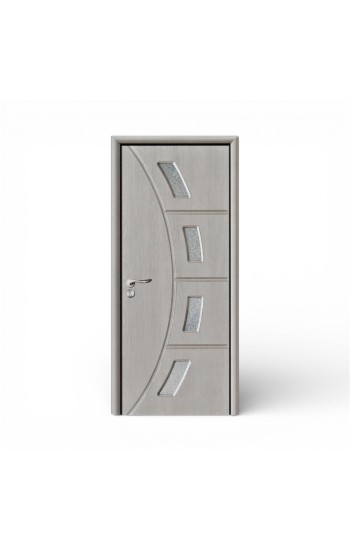 Usa de interior din mdf, gri deschis, U048-S1, Reversibila