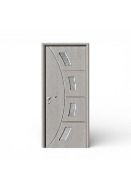 Usa de interior din mdf, gri deschis, U048-S1, Reversibila