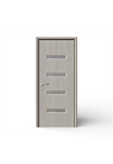 Usa de interior din mdf, gri deschis, U074-S1, Reversibila