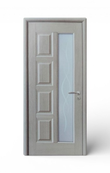 Usa de interior din mdf, gri deschis, U014-S1, Reversibila