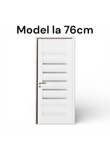 Usa de interior din mdf, alb, U015-UE, Reversibila