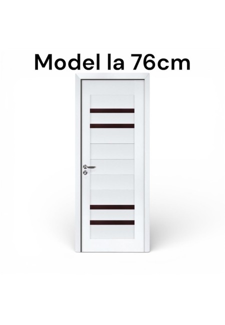 Usa de interior din mdf, alb, U003-S5, Reversibila