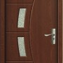 Usa de interior din MDF cu geam, STEJAR INCHIS YIMCA Y508F, stanga/dreapta,203 x 86 cm