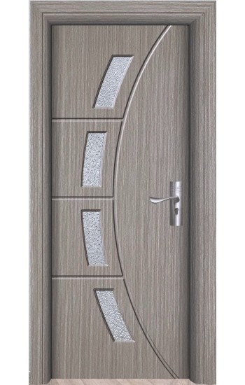 Usa de interior din MDF cu geam, GRI YIMCA Y508G, stanga/dreapta, 203 x 76 cm