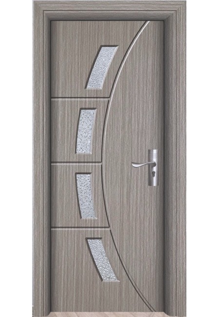 Usa de interior din MDF cu geam, GRI YIMCA Y508G, stanga/dreapta, 203 x 86 cm