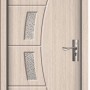 Usa de interior din MDF cu geam, CREM YIMCA Y508C, stanga/dreapta, 203 x 86 cm