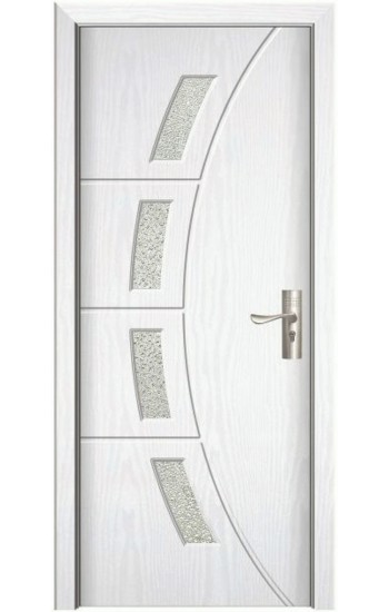 Usa de interior din MDF cu geam, ALB YIMCA Y508A, stanga/dreapta,203 x 76 cm