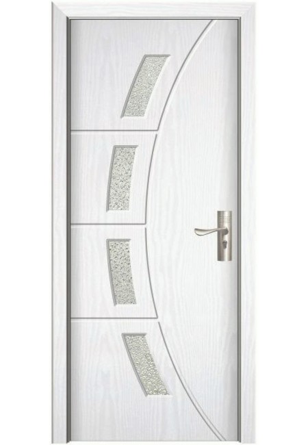 Usa de interior din MDF cu geam, ALB YIMCA Y508A, stanga/dreapta, 203 x 86 cm