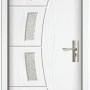 Usa de interior din MDF cu geam, ALB YIMCA Y508A, stanga/dreapta, 203 x 86 cm
