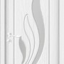 Usa de interior din MDF cu geam, ALB YIMCA Y310A, stanga/dreapta, 203 x 76 cm