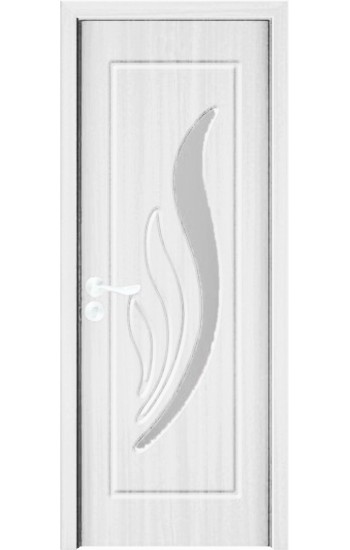 Usa de interior din MDF cu geam, ALB YIMCA Y310A, stanga/dreapta, 203 x 66 cm
