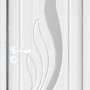 Usa de interior din MDF cu geam, ALB YIMCA Y310A, stanga/dreapta, 203 x 66 cm