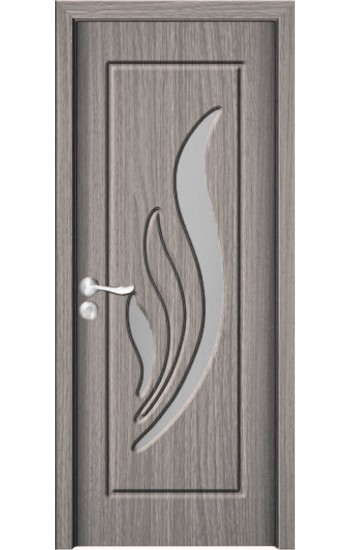 Usa de interior din MDF cu geam, GRI YIMCA Y310G, stanga/dreapta, 203 x 76 cm