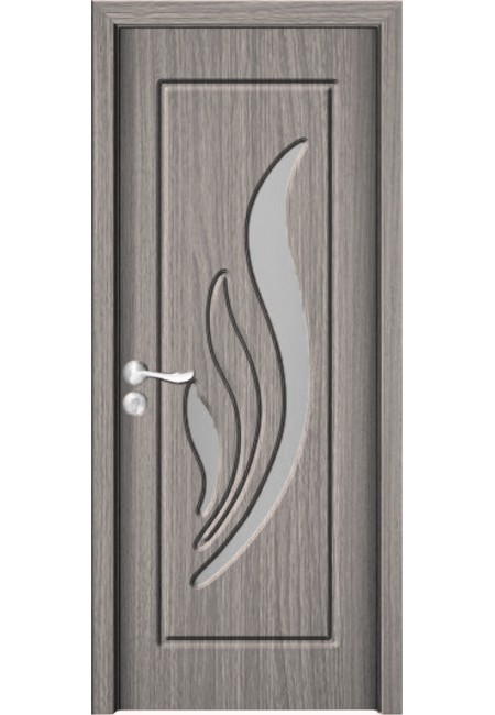 Usa de interior din MDF cu geam, GRI YIMCA Y310G, stanga/dreapta, 203 x 76 cm