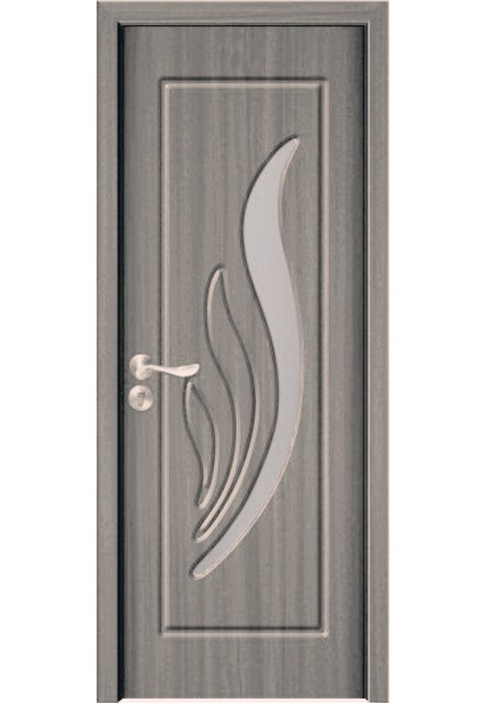 Usa de interior din MDF cu geam, GRI YIMCA Y310G, stanga/dreapta, 203 x 66 cm