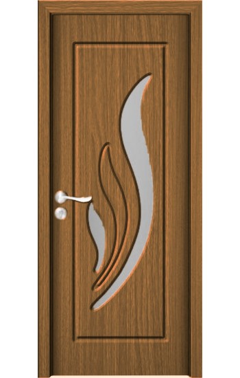 Usa de interior din MDF cu geam, STEJAR DESCHIS YIMCA Y310H, stanga/dreapta, 203 x 76 cm