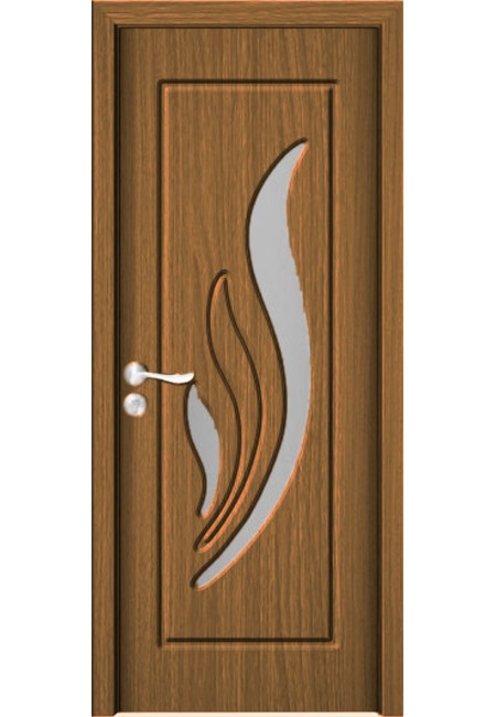 Usa de interior din MDF cu geam, STEJAR DESCHIS YIMCA Y310H, stanga/dreapta, 203 x 76 cm
