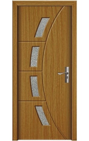Usa de interior din MDF cu geam, STEJAR DESCHIS YIMCA Y508H, stanga/dreapta, 203 x 76 cm
