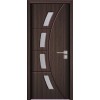 Usa de interior din MDF cu geam, WENGE YIMCA Y508B, stanga/dreapta, 203 x 86 cm