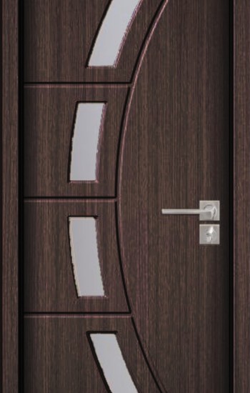 Usa de interior din MDF cu geam, WENGE YIMCA Y508B, stanga/dreapta,  203 x 76 cm