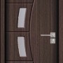 Usa de interior din MDF cu geam, WENGE YIMCA Y508B, stanga/dreapta, 203 x 86 cm