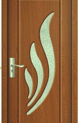 Usa de interior din MDF cu geam, STEJAR DESCHIS YIMCA Y310H, stanga/dreapta, 203 x 86 cm