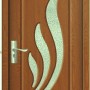 Usa de interior din MDF cu geam, STEJAR DESCHIS YIMCA Y310H, stanga/dreapta, 203 x 86 cm
