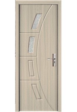 Usa de interior din MDF cu geam,CREM YIMCA Y508C, stanga/dreapta, 203 x 66 cm