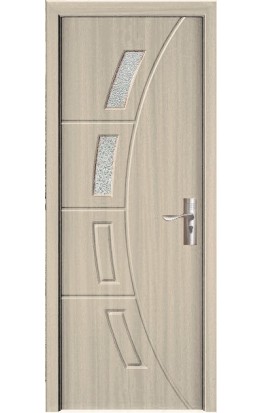 Usa de interior din MDF cu geam,CREM YIMCA Y508C, stanga/dreapta, 203 x 66 cm