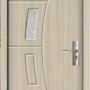 Usa de interior din MDF cu geam,CREM YIMCA Y508C, stanga/dreapta, 203 x 66 cm