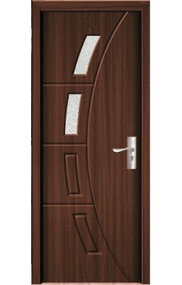 Usa de interior din MDF cu geam, STEJAR INCHIS YIMCA Y508F, stanga/dreapta, 203 x 66 cm