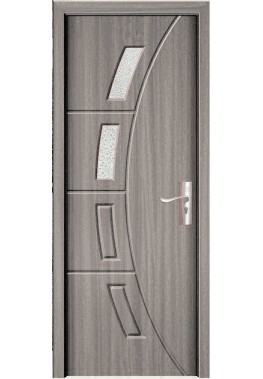 Usa de interior din MDF cu geam, GRI YIMCA Y508G, stanga/dreapta, 203 x 66 cm