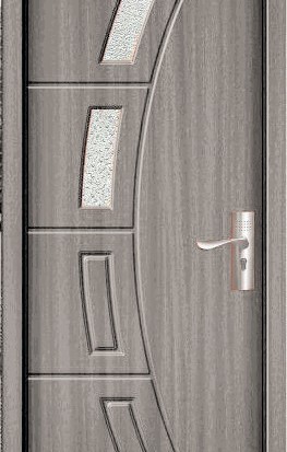 Usa de interior din MDF cu geam, GRI YIMCA Y508G, stanga/dreapta, 203 x 66 cm