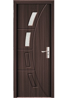 Usa de interior din MDF cu geam, WENGE YIMCA Y508B, stanga/dreapta,203 x 66 cm