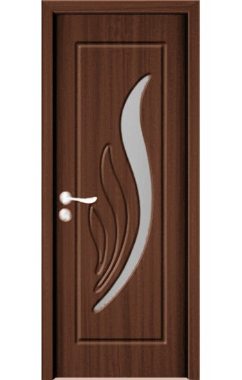 Usa de interior din MDF cu geam, STEJAR INCHIS YIMCA Y310F, stanga/dreapta 203 x 66 cm
