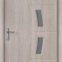 Usa de interior din MDF cu geam, GRI DESCHIS YIMCA Y508GD-76, stanga/dreapta, 203 x 76 cm