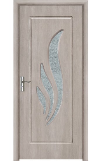 Usa de interior din MDF cu geam,GRI DESCHIS YIMCA Y310GD-86, stanga/dreapta, 203 x 86 cm