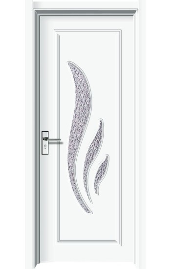 Usa de interior din MDF cu geam, ALB YIMCA Y310A stanga/dreapta, 203 x 86 cm