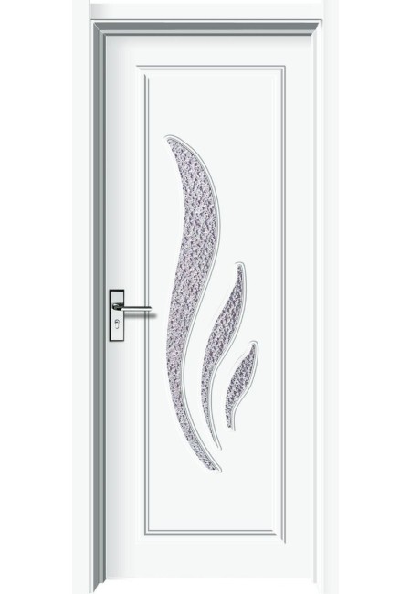 Usa de interior din MDF cu geam, ALB YIMCA Y310A stanga/dreapta, 203 x 86 cm