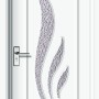 Usa de interior din MDF cu geam, ALB YIMCA Y310A stanga/dreapta, 203 x 86 cm